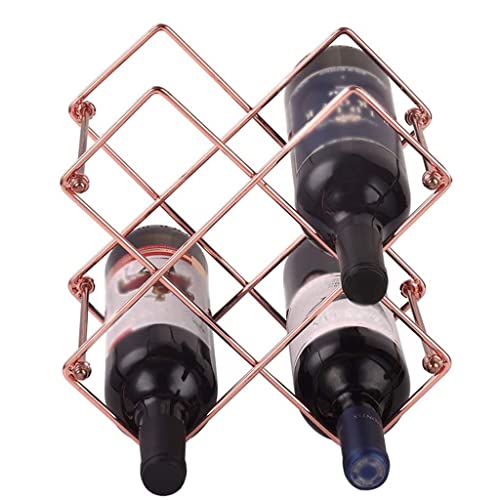 DLOETT Metal Wine Rack countertop Wine Bottle Rack for red and White Wine Champagne Rack for Home bar