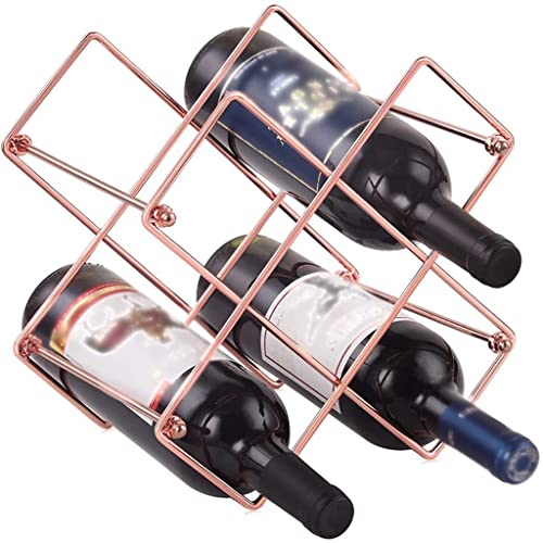 DLOETT Metal Wine Rack countertop Wine Bottle Rack for red and White Wine Champagne Rack for Home bar