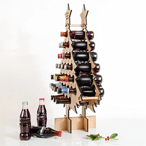 DLOETT Tree Shaped Wine Rack Wooden Bottle Rack Display Rack Party Furniture Wine Rack Wine Set