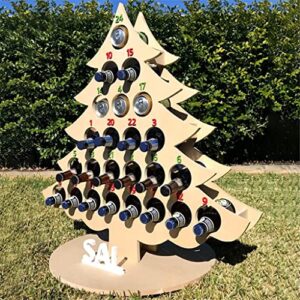 DLOETT Tree Shaped Wine Rack Wooden Bottle Rack Display Rack Party Furniture Wine Rack Wine Set