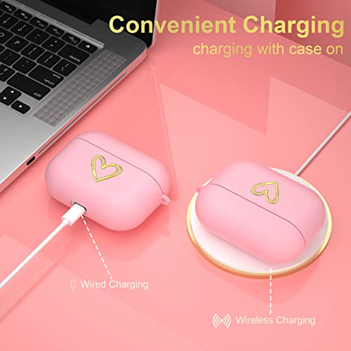 2 Pack Aiiko Airpods Pro 2 Case(2022) + Airpod Pro Case(2019) with Keychain