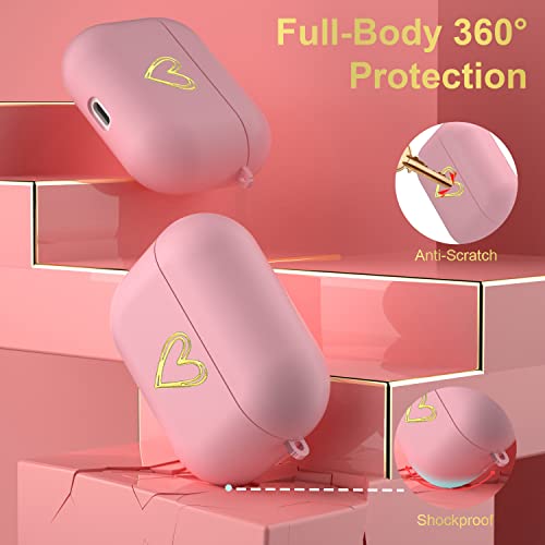 2 Pack Aiiko Airpods Pro 2 Case(2022) + Airpod Pro Case(2019) with Keychain