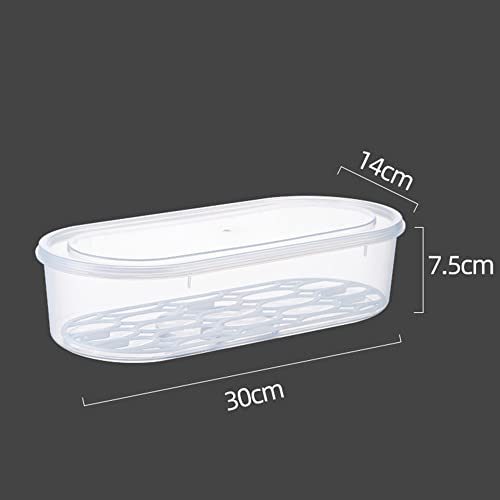 2pcs Food Drain Container for Scallion Garlic Paste Pepper Thickened Durable Container 2pcs Food Fresh-keeping Box Food Grade Safe Container for Ginger Seasoning Condiment