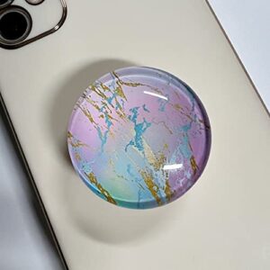 wuyulb clear glitter purple blue marble design expandible collapsible mobile phone grip cell phone stand holder for smartphones cellphone accessory