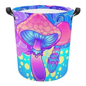 magic colorful mushroom large laundry hamper foldable laundry basket durable storage basket toy organizer