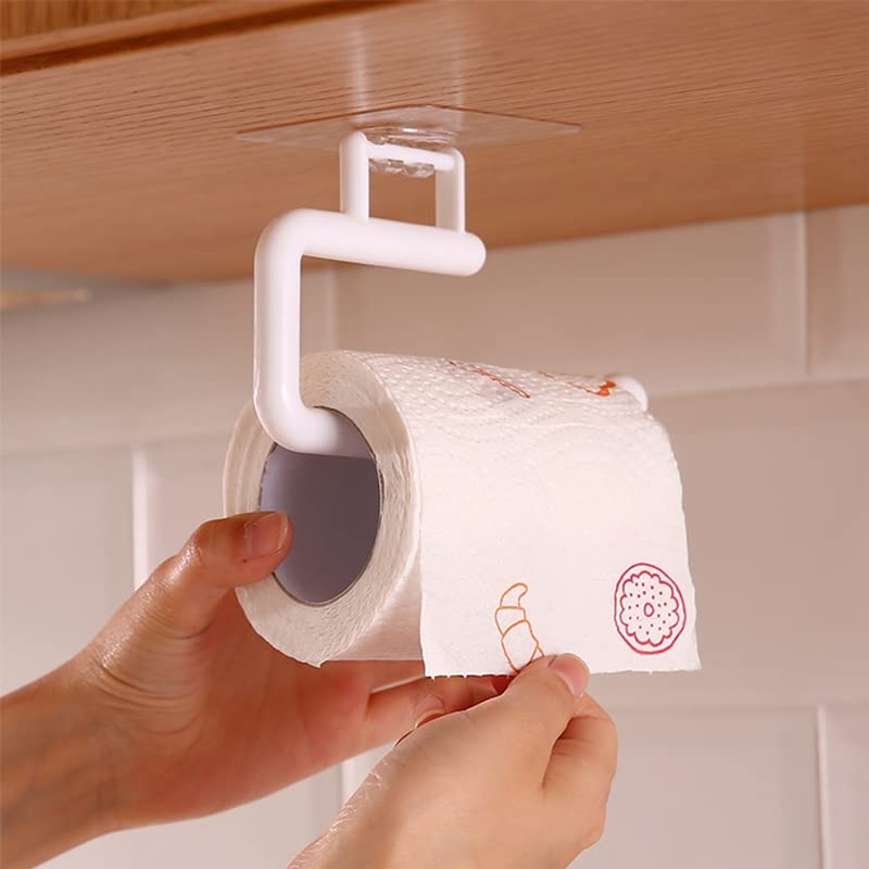 SLSFJLKJ Paper Towel Holder Paper roll Holder Wall Mounted Towel Kitchen Bathroom bar Cabinet rag Hanger ( Color : OneColor , Size : 28.5cm )