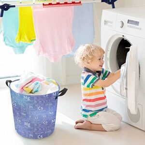 Table of Chemical Elements Large Laundry Hamper Foldable Laundry Basket Durable Storage Basket Toy Organizer