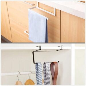 SLSFJLKJ Kitchen Free Punch roll Paper Rack Towel Storage Rack Paper Towel Rack Cabinet Hanger Bathroom Rack ( Color : D , Size : 23.5cm )