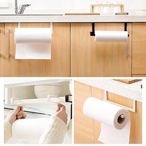 SLSFJLKJ Kitchen Free Punch roll Paper Rack Towel Storage Rack Paper Towel Rack Cabinet Hanger Bathroom Rack ( Color : D , Size : 23.5cm )