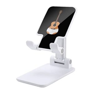 guitar print cell phone stand compatible with iphone switch tablets foldable adjustable cellphone holder desktop dock (4-13")