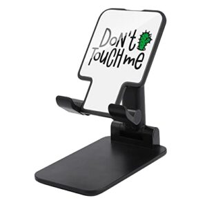 do not touch me cactus print cell phone stand compatible with iphone switch tablets foldable adjustable cellphone holder desktop dock (4-13")