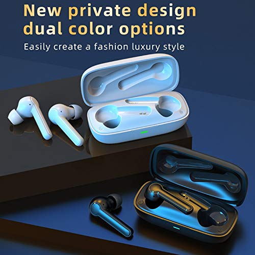 TBIIEXFL 5.0 Earphone 9D Stereo Headphone Earbuds Noise Cancelling Sports Headset with Microphone (Color : D)