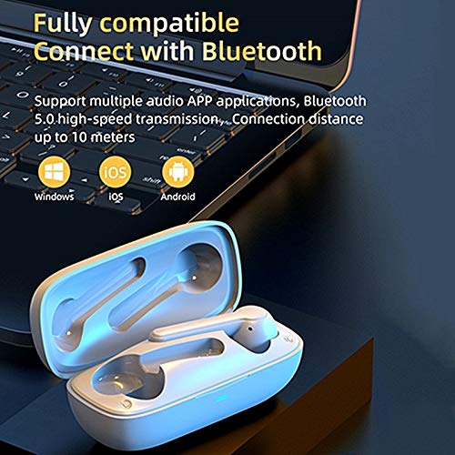 TBIIEXFL 5.0 Earphone 9D Stereo Headphone Earbuds Noise Cancelling Sports Headset with Microphone (Color : D)