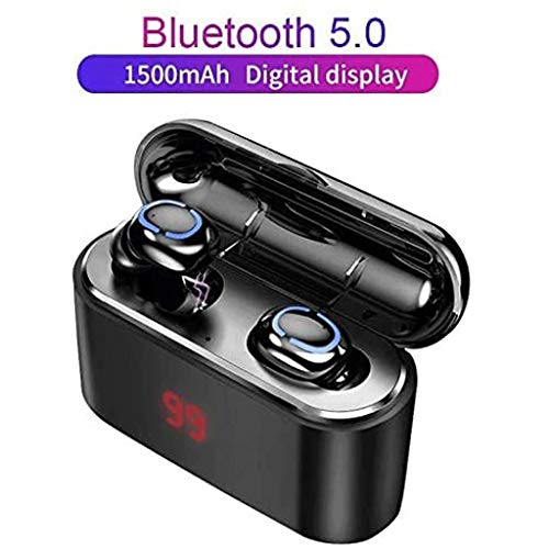 TBIIEXFL Headphones Touch Control with Charging Case Waterproof Stereo Earphones in-Ear Built-in Mic Headset Premium Deep Bass for Sport