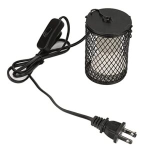 akozon heat lamp, heat light bulb lamp pet reptile chicken brooder (black us plug 110‑120v) 100w infrared ceramic emitter (us 110-120v 100w)