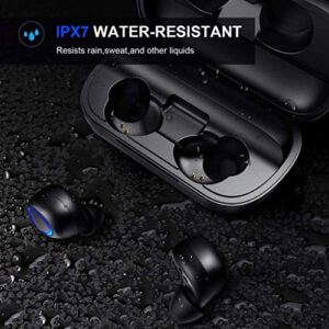 TBIIEXFL Headset Touch Function with Charging Box Stereo Headphones in-Ear Built-in Microphone Headphones Sports Subwoofer