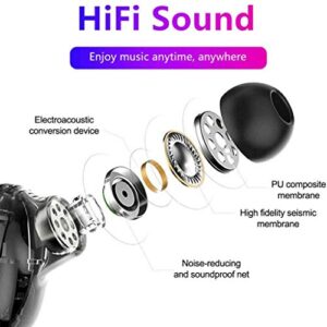 TBIIEXFL Headphones Touch Control with Charging Case Waterproof Stereo Earphones in-Ear Built-in Mic Headset Premium Deep Bass for Sport