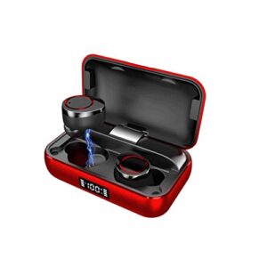 tbiiexfl headphones touch control with charging case waterproof stereo earphones in-ear built-in mic headset premium deep bass for sport