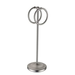 zerodeko 1pc hanging decorative store stand bathroom floor-standing silver holder storage towel movable practical towels fingertip standing hand accessory for stainless countertops