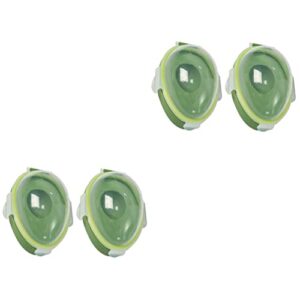 bestonzon 4 pcs snap- avocados green and containers keeper/stuff savers wear-resistant fruits from for reusable airtight fridge holder/saver lid food keeping organizer onion vegetables