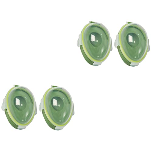 BESTonZON 4 pcs Snap- Avocados Green and Containers Keeper/Stuff Savers Wear-resistant Fruits From for Reusable Airtight Fridge Holder/Saver Lid Food Keeping Organizer Onion Vegetables