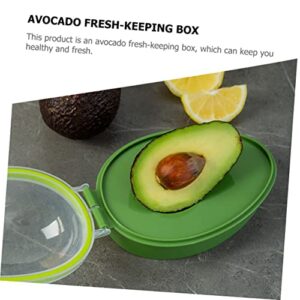 BESTonZON 4 pcs Snap- Avocados Green and Containers Keeper/Stuff Savers Wear-resistant Fruits From for Reusable Airtight Fridge Holder/Saver Lid Food Keeping Organizer Onion Vegetables