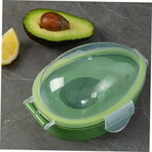 BESTonZON 4 pcs Snap- Avocados Green and Containers Keeper/Stuff Savers Wear-resistant Fruits From for Reusable Airtight Fridge Holder/Saver Lid Food Keeping Organizer Onion Vegetables