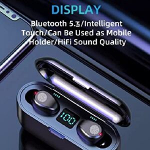 ActivePur Wireless F9 TWS Stereo Earbuds Bluetooth with 2000 mAh, Wireless Charging Case, Easy Pairing, LED Charge Display, Noise Cancelling, Phone Calls, IPX4 Waterproof.