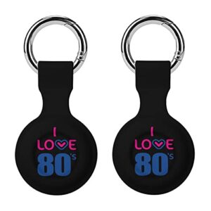 i love the 80's off air tag tracker case cover for airtag holder protector storage bag