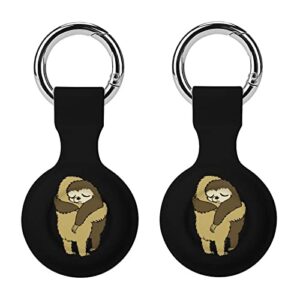 sloth hugs air tag tracker case cover for airtag holder protector storage bag