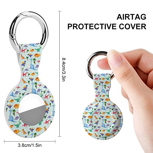 Dinosaur Air Tag Tracker Case Cover for AirTag Holder Protector Storage Bag