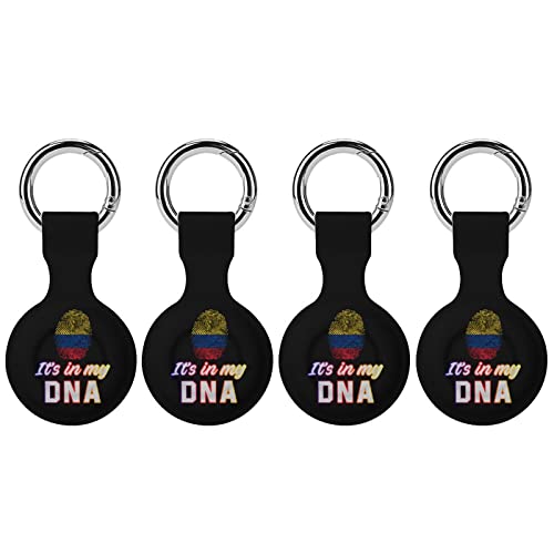 Colombia It's in My DNA Air Tag Tracker Case Cover for AirTag Holder Protector Storage Bag