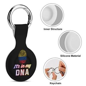 Colombia It's in My DNA Air Tag Tracker Case Cover for AirTag Holder Protector Storage Bag