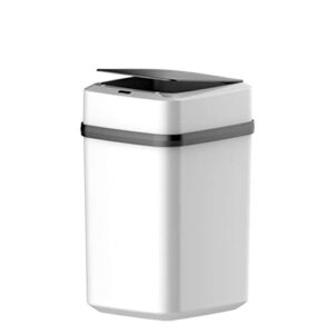 czdyuf intelligent induction trash can with lid kitchen trash can home automatic bathroom opening and closing