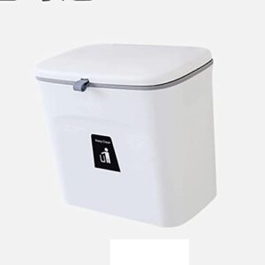 czdyuf wall mounted trash can with lid waste bin kitchen cabinet door hanging trash bin garbage ( color : onecolor , size : 25*13*23.7cm )
