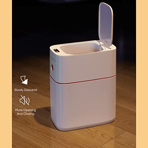 CZDYUF Smart Sensor Trash Can Electronic Automatic Bathroom Waste Garbage Bins ( Color : Gray )