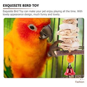 LUOZZY Parrot Cage Chewing Toy Bird Bite Toy Hanging Parrot Toy for Small Birds, 25CM