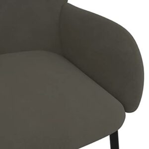 vidaXL Dining Chairs 2 pcs Dark Gray Velvet