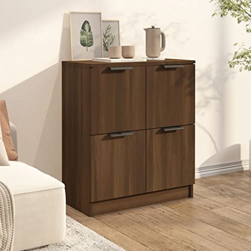 vidaXL Sideboard Brown Oak 23.6"x11.8"x27.6" Engineered Wood