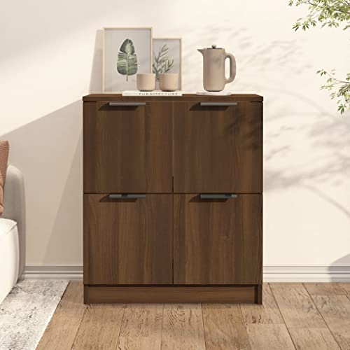 vidaXL Sideboard Brown Oak 23.6"x11.8"x27.6" Engineered Wood