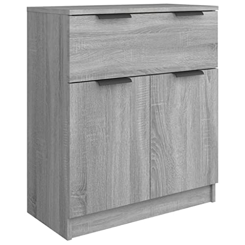 vidaXL Sideboard Gray Sonoma 23.6"x11.8"x27.6" Engineered Wood