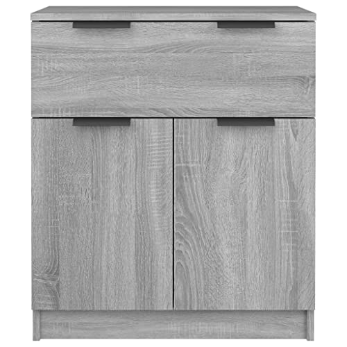 vidaXL Sideboard Gray Sonoma 23.6"x11.8"x27.6" Engineered Wood