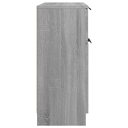 vidaXL Sideboard Gray Sonoma 23.6"x11.8"x27.6" Engineered Wood