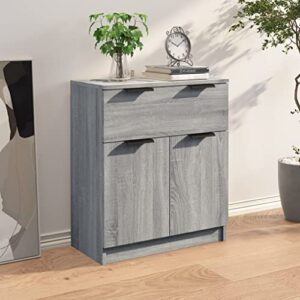 vidaXL Sideboard Gray Sonoma 23.6"x11.8"x27.6" Engineered Wood