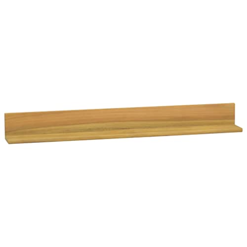 vidaXL Wall Shelves 2 pcs 35.4"x3.9"x3.9" Solid Wood Teak