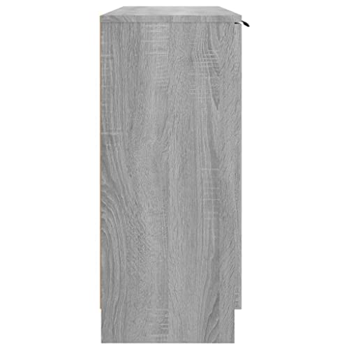 vidaXL Sideboard Gray Sonoma 35.6"x11.8"x27.6" Engineered Wood