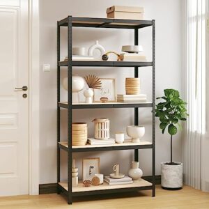 vidaXL 5-Layer Storage Shelf Anthracite Steel&Engineered Wood