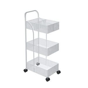 bhvxw scandinavian iron shelves bedroom kitchen metal removable bathroom storage rack with wheels trolley