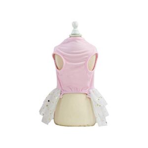 Small Dog Dresses Female Dog Dress Print Pet Bottoming Breathable Dress Rabbit Cat Lace Pet Clothes