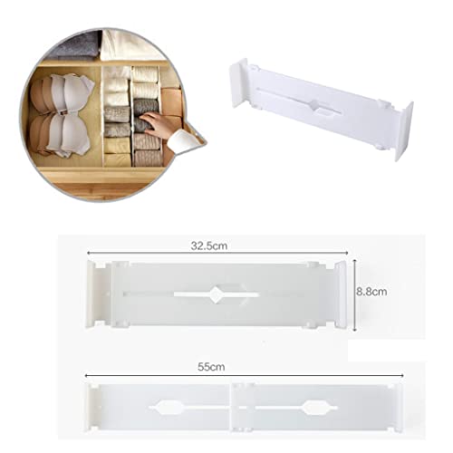 TJLSS Retractable Adjustable Stretch Plastic Drawer Divider Organizer Storage Partition Board Multi-Purpose Diy Home Office ( Color : E )